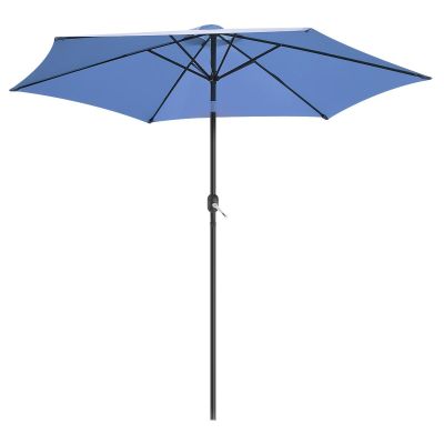 4. GARDEN UMBRELLA 300CM FOLDING NAVY BLUE