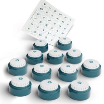 FluentPet - Speak Up Buttons - a set of 12 buttons for communicating with your dog / cat