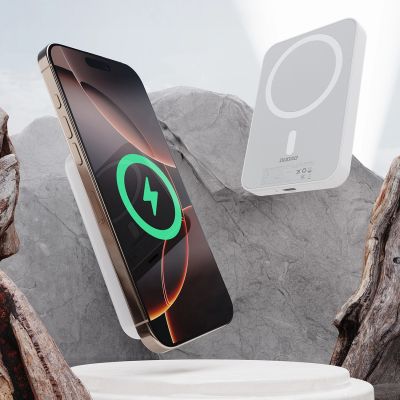 2. Dudao K26 Power Bank 10000mAh 20W USB-A / USB-C / MagSafe - White