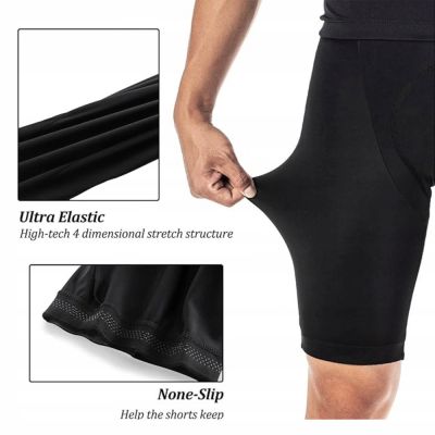 3. Rockbros RK2002XL bib shorts with XL pad - black