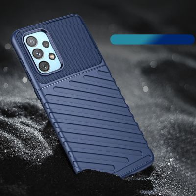 5. Thunder Case flexible armored cover for Samsung Galaxy A73 blue