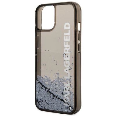 6. Karl Lagerfeld KLHCP14SLCKVK iPhone 14 6.1 "black / black hardcase Liquid Glitter Elong