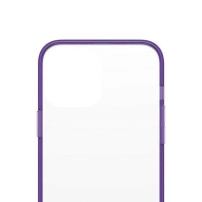 3. PanzerGlass ClearCase antibacterial Military Grade certified case for iPhone 13 Pro Max - transparent purple