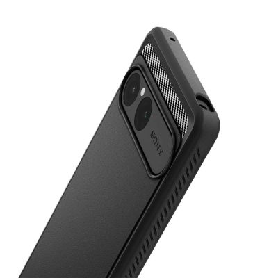7. Spigen Rugged Armor Case for Sony Xperia 10 VII - Matte Black