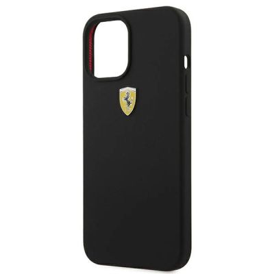 6. Ferrari FESSIHCP12LBK iPhone 12 Pro Max 6.7" black/black hardcase On Track Silicone