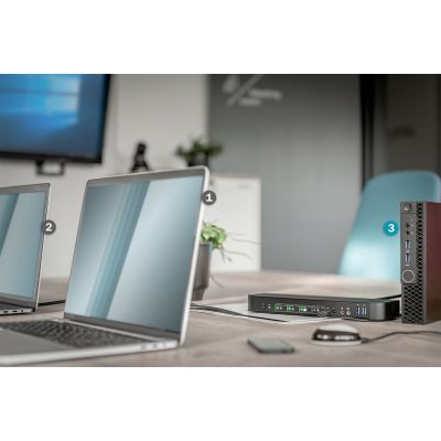 6. Digitus KVM Switch, 4-port, 4K 60 Hz, 4 x DP in, 1 x DP/HDMI out