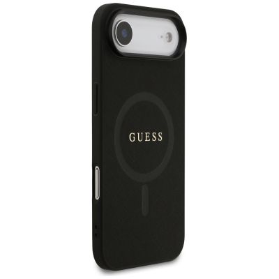 4. Guess Saffiano Classic Logo MagSafe case for iPhone Air - black