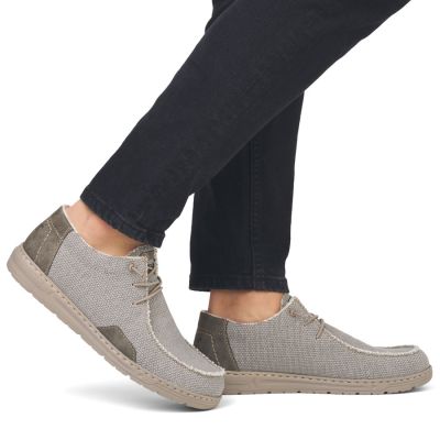 7. Men's lace-up loafers, gray, Rieker 08600-63
