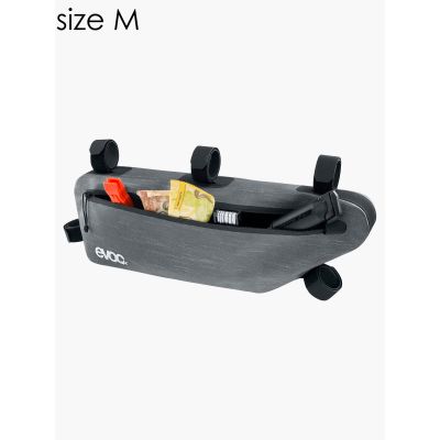 3. EVOC Frame Pack Wp carbon grey bike bag