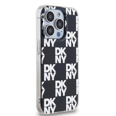 4. DKNY IML Checkered Mono Pattern case for iPhone 15 Pro - black