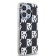 4. DKNY IML Checkered Mono Pattern case for iPhone 15 Pro - black