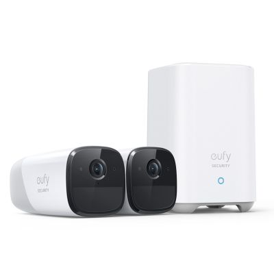 Eufy eufyCam 2 Pro Bullet IP Security Camera Indoor & Outdoor 2048 x 1080 px Wall