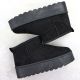 9. Women's black suede snow boots Potocki 16322
