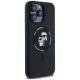 4. Karl Lagerfeld Silicone Karl&Choupette Ring MagSafe case for iPhone 15 Pro Max - black