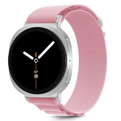 2. Tech-Protect Nylon Stripe Strap for Samsung Galaxy Watch 40/44/46 mm - Pink