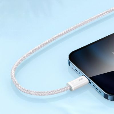 10. Baseus Dynamic Series 2.4A USB-A - Lightning cable 2m - white