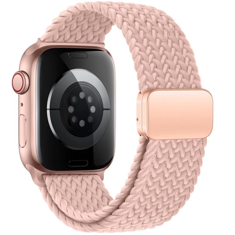 2. Tech-Protect Nylonmag Strap for Apple Watch 4 / 5 / 6 / 7 / 8 / 9 / SE / Ultra 1 / 2 (42 / 44 / 45 / 49 mm) - Pink