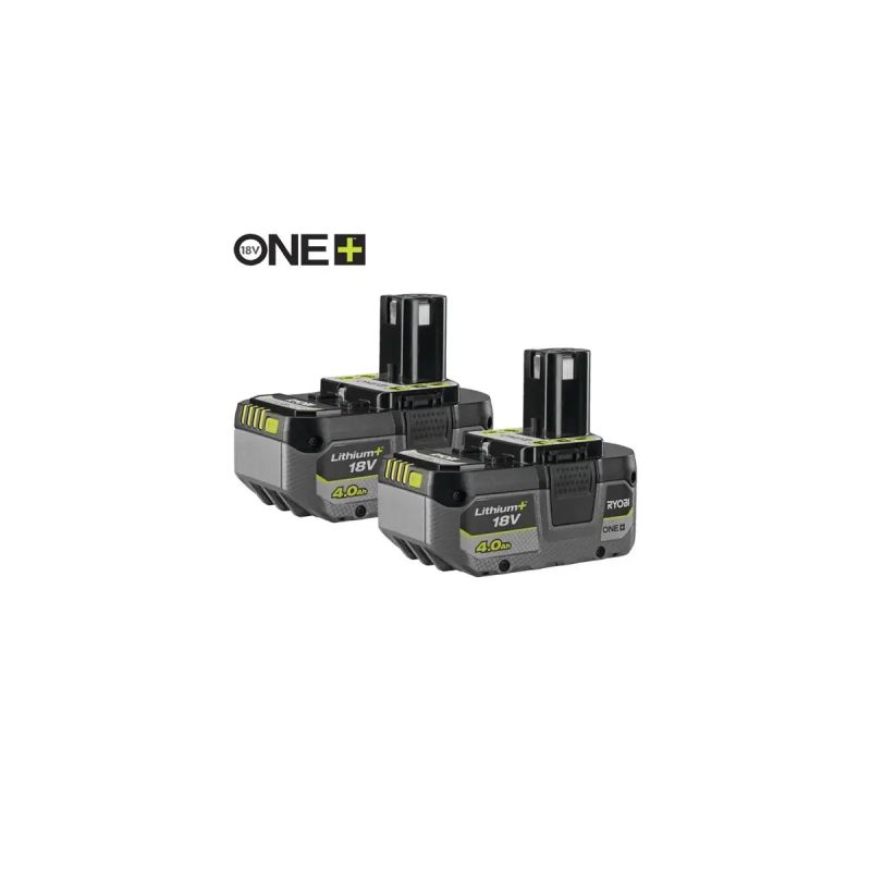 201805 RYOBI 2 Batteries 4.0Ah Lithium+ 18V ONE+ RB1840X2