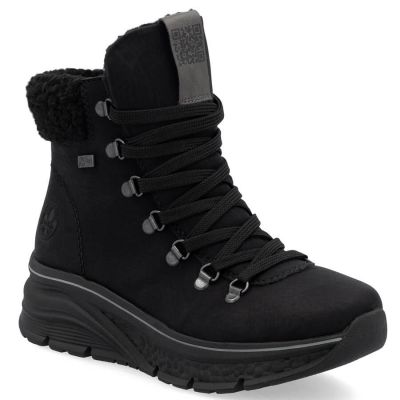 8. Waterproof insulated women's hiking boots in black Rieker 48034-00