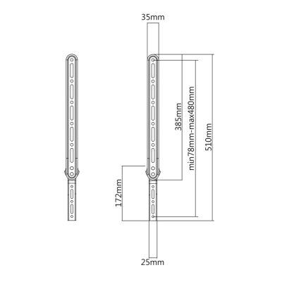 8. MACLEAN SOUNDBAR MOUNT FOR TV MAX 15KG MC-912