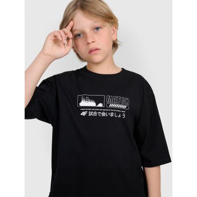 4. Boy's oversize T-shirt with print 4F 4FJRAW25TTSHM3065-20S