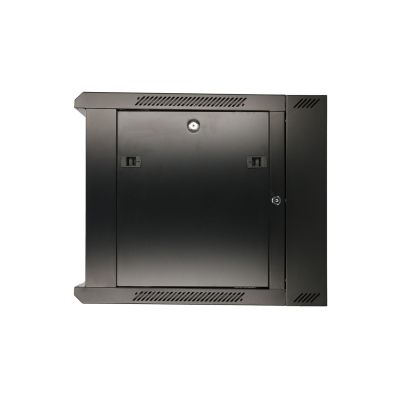 6. Extralink 6U 600x600 AZH Black wall-mounted rack cabinet, two-section
