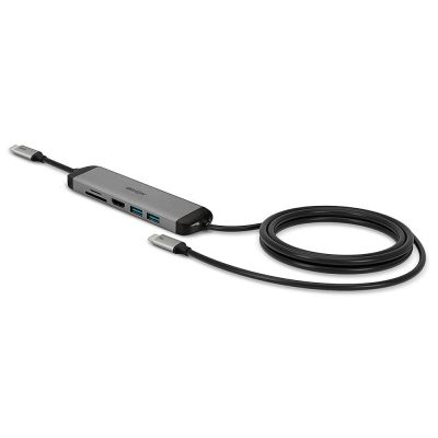 3. Lindy 43326 Docking Station Wired USB 3.2 Gen 1 (3.1 Gen 1) Type-C Black, Gray