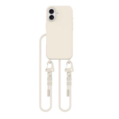 2. Tech-Protect MagNecklace MagSafe Case with Lanyard for iPhone 16 - Beige