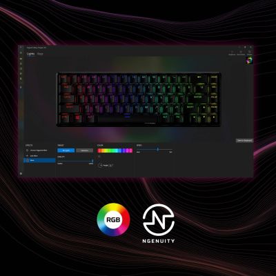 9. HyperX Alloy Origins 65 black / Gaming keyboard / mechanical / HyperX Red / US / RGB / USB-C