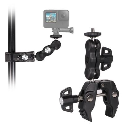 3. Phone and sports camera holder with clamp