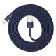 5. Baseus Cafule USB-A / Lightning 2.4A QC 3.0 cable 1 m - blue-gold