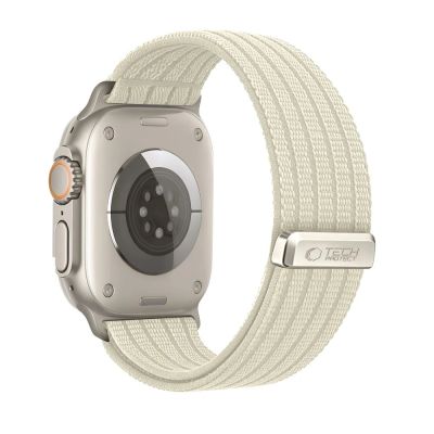 2. Tech-Protect Nylon Sport Strap for Apple Watch 44 / 45 / 46 / 49 mm - Beige