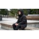 7. Men’s parka Geographical Norway BARBARIAN LONG BLACK DB MEN 001 (WA2879H/GN-BLACK)