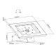 Maclean advertising tablet holder stand, wall-mounted, desk-mounted with lock, 9.7"/10.2", iPad, 10.5", iPad Air/ iPad Pro, 10.1", Samsung
