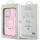 8. Guess Ring Stand Script Glitter MagSafe case for iPhone 15 Pro Max - pink