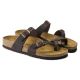 5. Birkenstock Mayari Habana Narrow Women's Flip-Flops, Nubuck Leather, Brown (0171323)