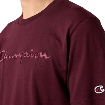 18. Men's Champion SS Tee Burgundy 220273 RS522