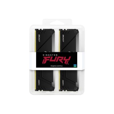 3. Kingston Technology FURY Beast 64GB 3200MT/s DDR4 CL16 DIMM (Set of 2) RGB
