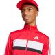 5. adidas Seasonal Essentials Tiberio 3-Stripes Tricot Kids Tracksuit Red and Black JI6214
