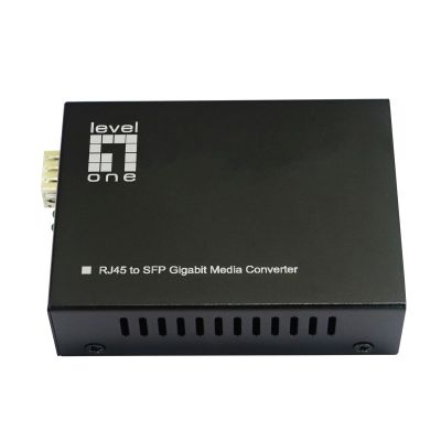 2. LevelOne GB Converter RJ45->SFP 1Gbps PoE PSE 90W