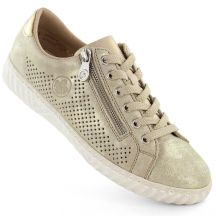 Comfortable leather shoes Rieker W RKR694, beige