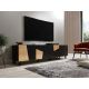 7. ETNA TV cabinet 200x42x52 black matt + craft oak