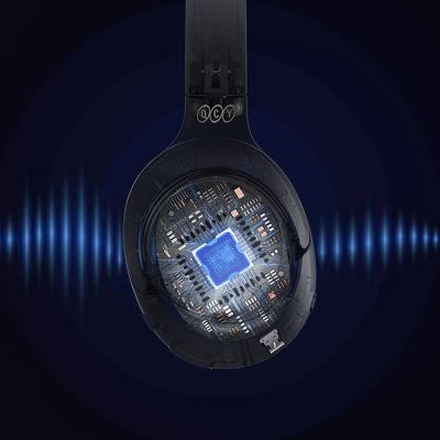 11. QCY H3 Over-Ear Headphones with ANC Bluetooth 5.4 Hi-Res Audio - Blue