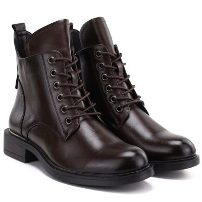 8. Women's insulated brown worker boots Vinceza 58677