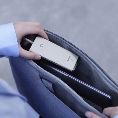 11. Baseus Lite Series HUB adapter USB Type C - 4x USB 3.0 2m white (WKQX030502)