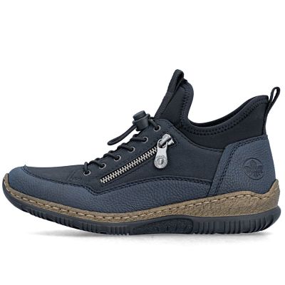 3. Rieker N32G3-14 comfortable navy blue waterproof women's shoes