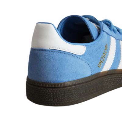 8. Adidas Handball Spezial Kids Light Blue / Cloud White youth women's sports shoes - JI2902