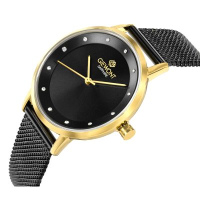 2. Giewont Sapphire Gold Black Women's Watch GW4130-B4