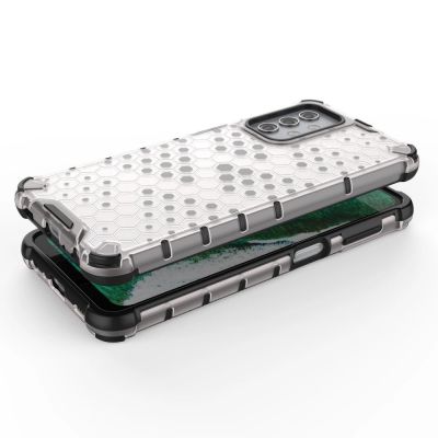 7. Honeycomb Case armor cover with TPU Bumper for Samsung Galaxy A32 5G transparent