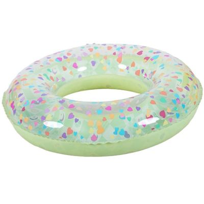 2. SWIMMING RING 90CM HEARTS GREEN 35663